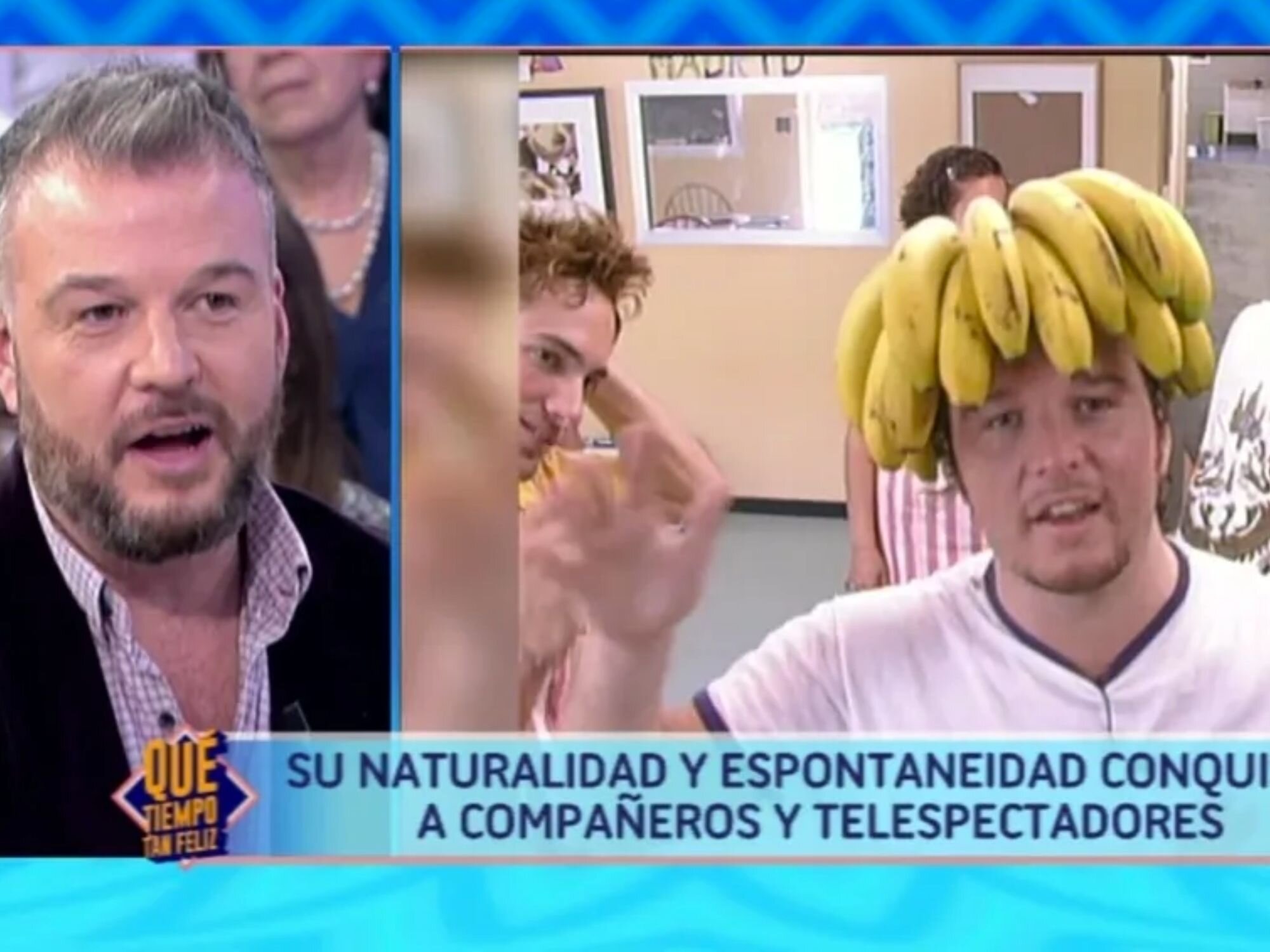 Íñigo González siendo entrevistado por '¡Qué tiempo tan feliz!' años más tarde de su paso por 'GH 1'