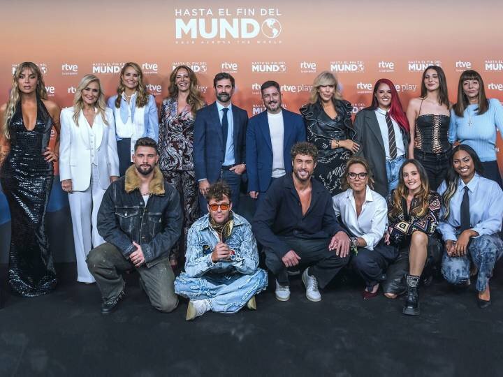 Los concursantes de 'Hasta el fin del mundo' en la rueda de prensa