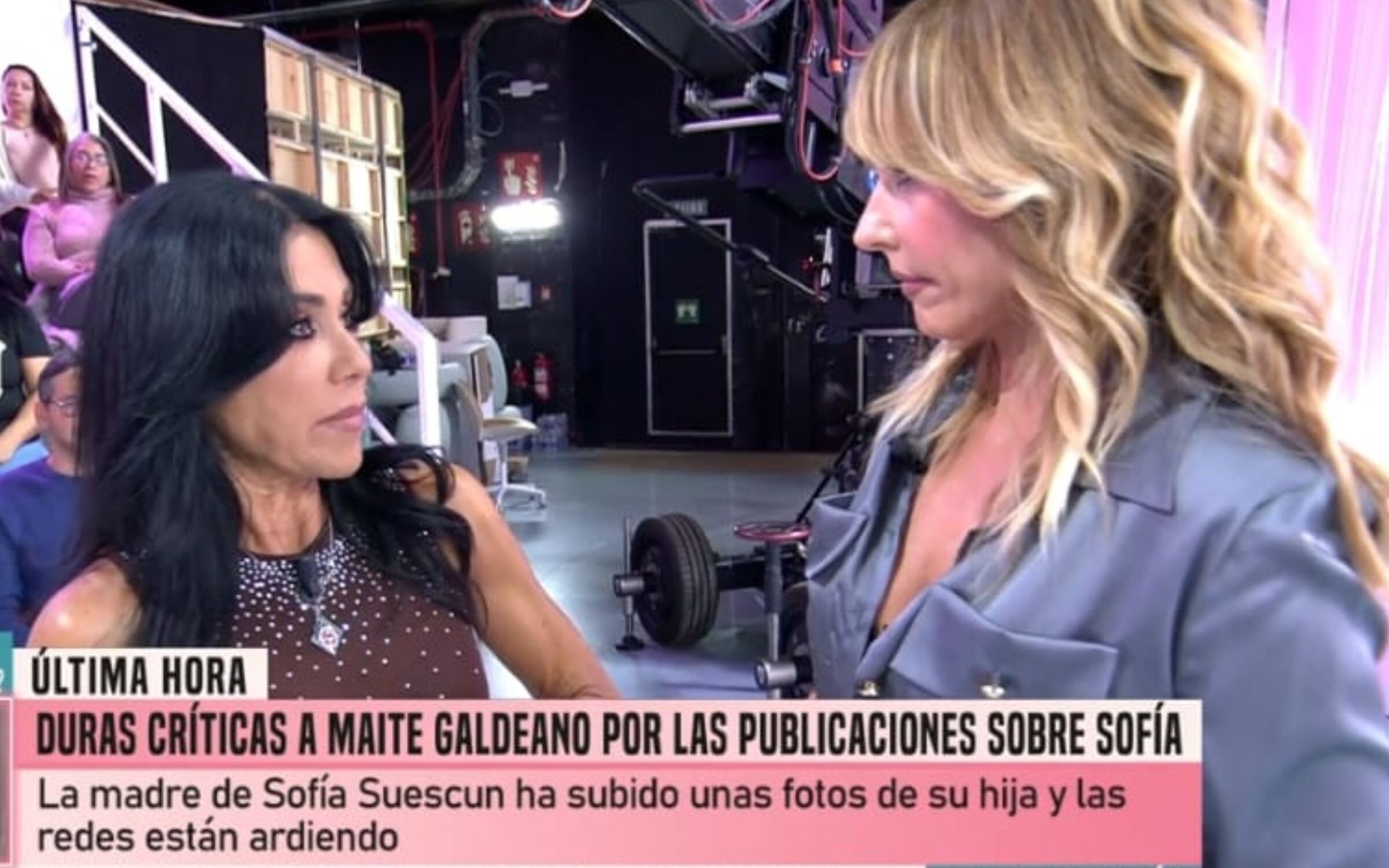 Maite Galdeano y Emma García en 'Fiesta'