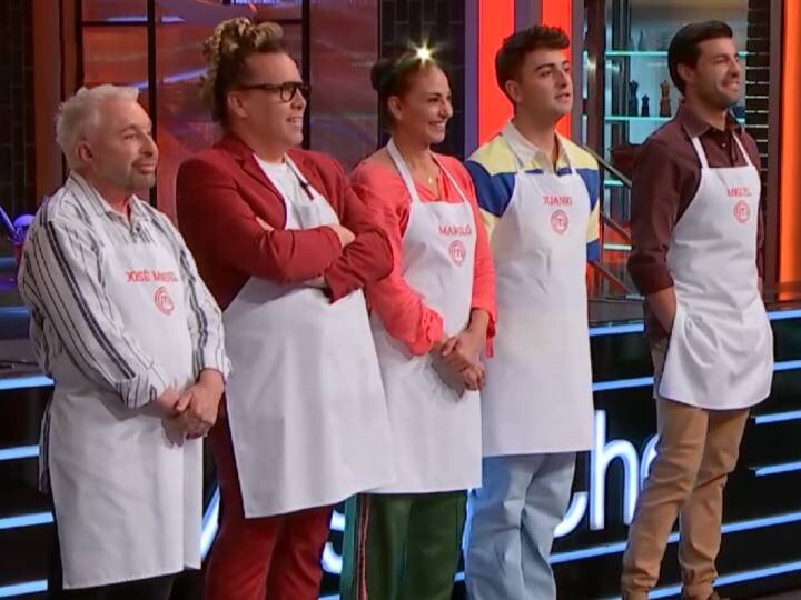 Parada, Torito, Mariló, Juanjo y Miguel en la semifinal de 'MasterChef Celebrity 10'