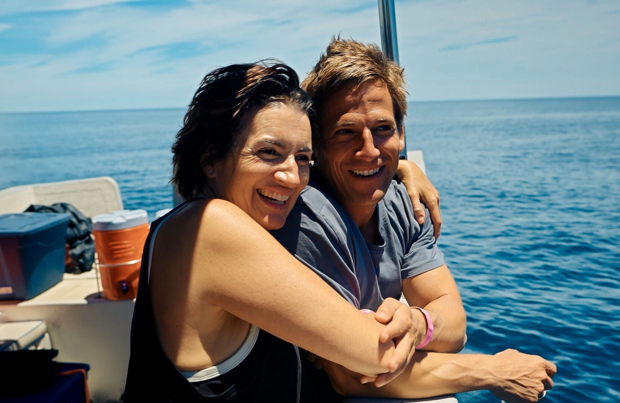 Gotzon Mantuliz junto a Silvia Abril en 'Cazadores de imágenes'