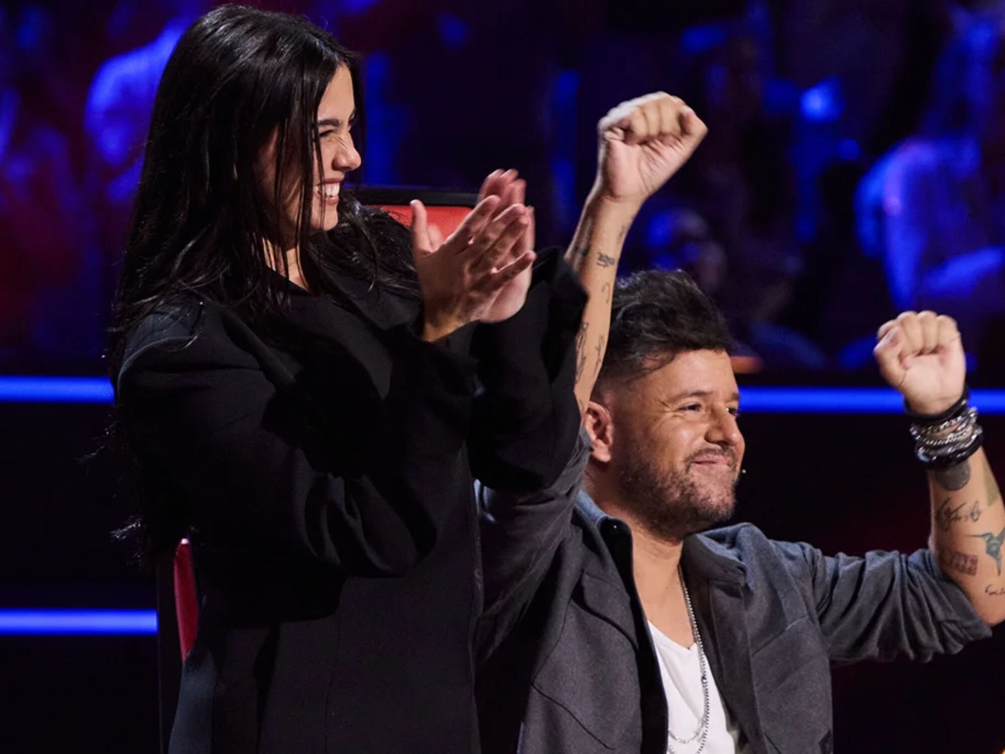 Chiara Oliver y Pablo López en 'La Voz'