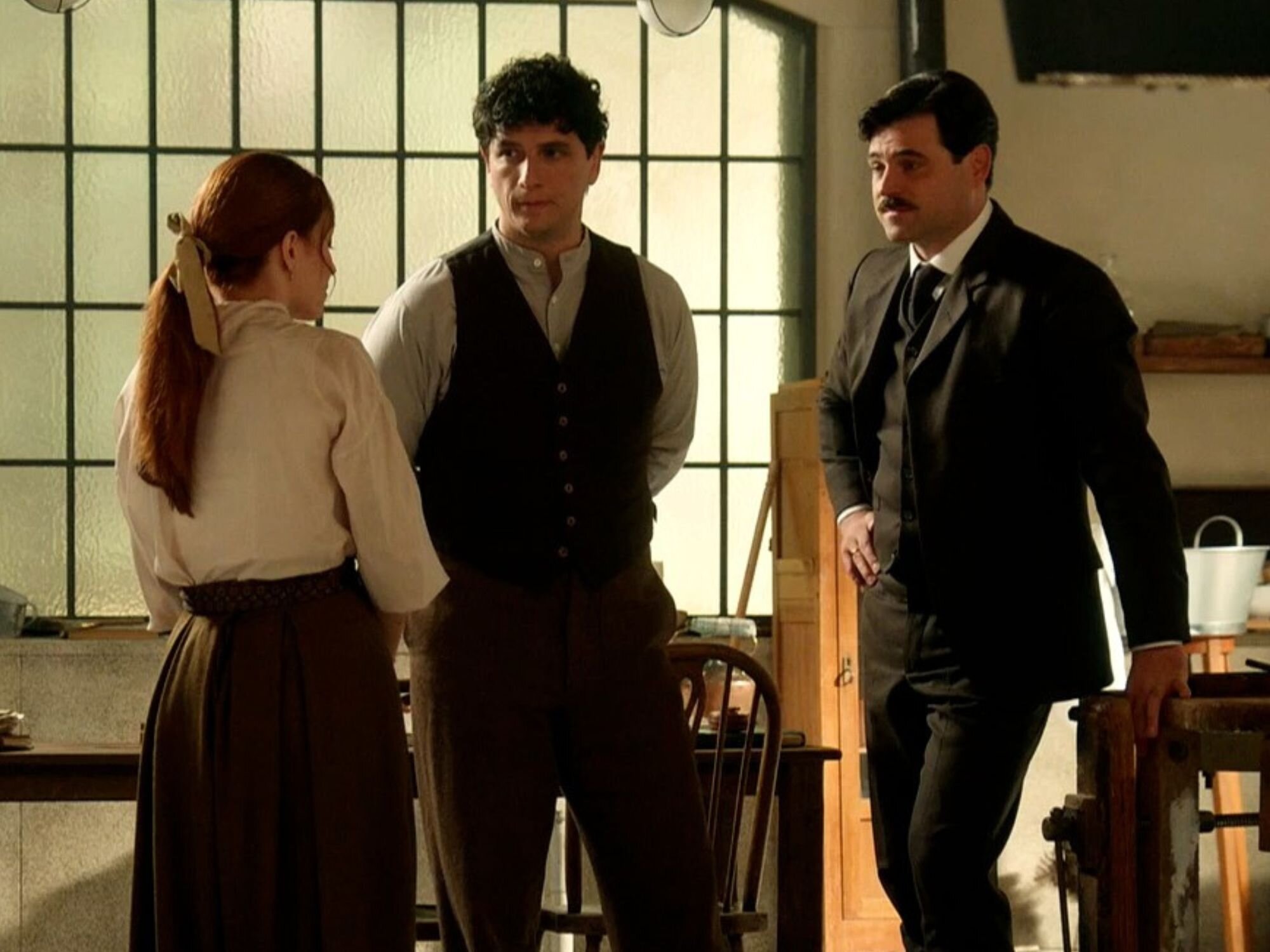 Enora, Toño y Manuel en 'La promesa'