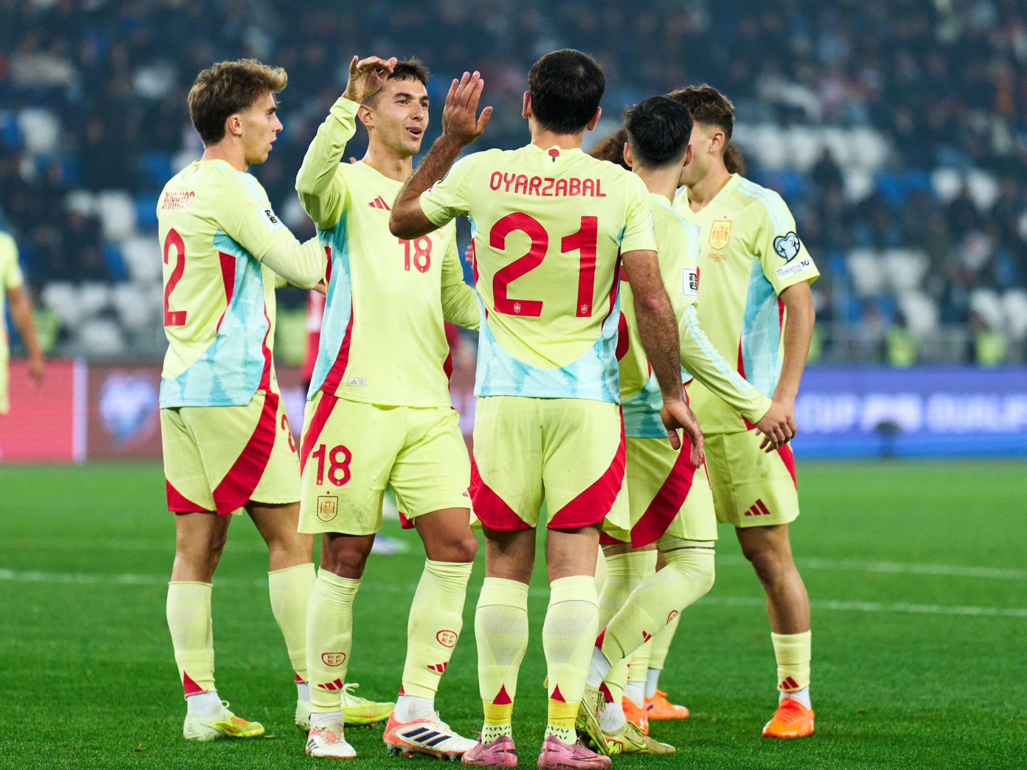 La Selección Española de fútbol gana a Georgia