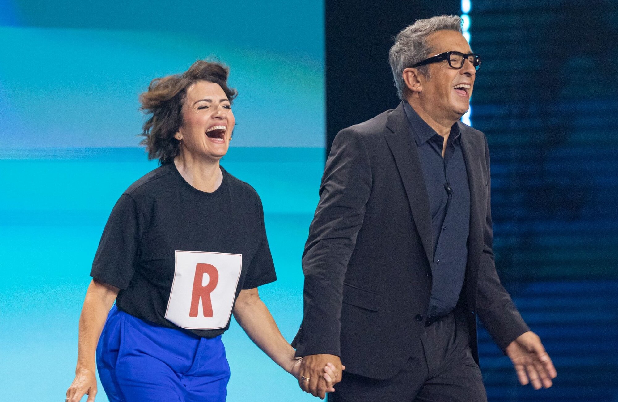 Silvia Abril y Andreu Buenafuente en un programa de 'Futuro imperfecto'