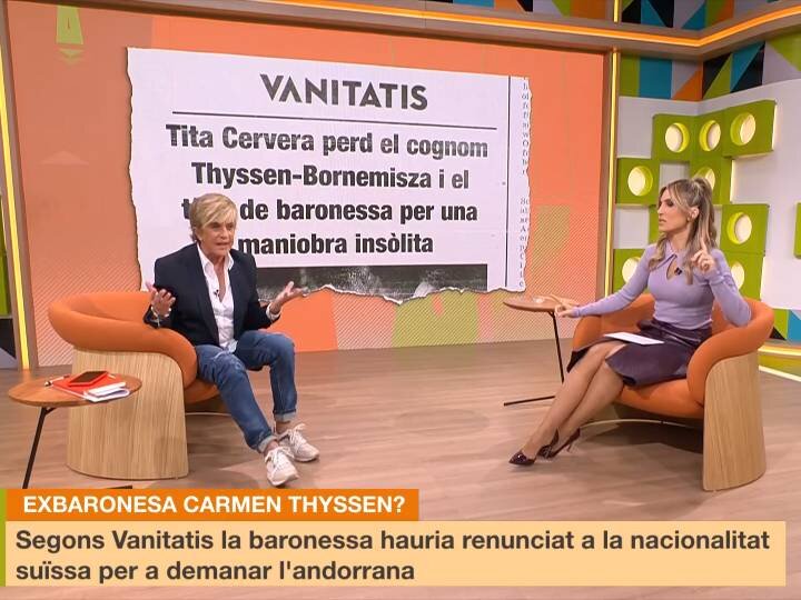 Chelo García-Cortés y Danae Boronat en 'L'altaveu'