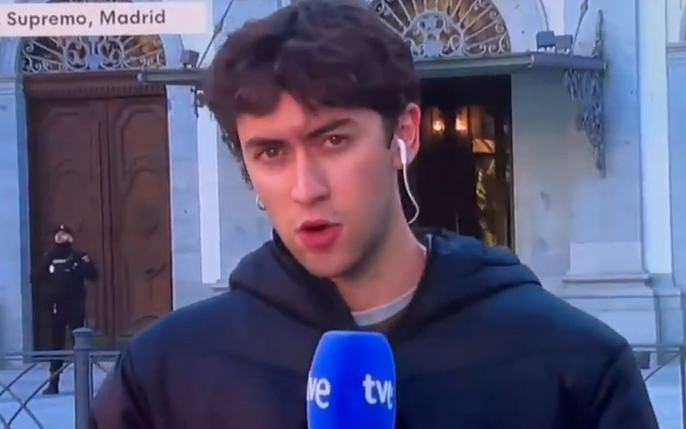 Daniel Fortes, hijo de Xabier Fortes y actual reportero del Canal 24 horas