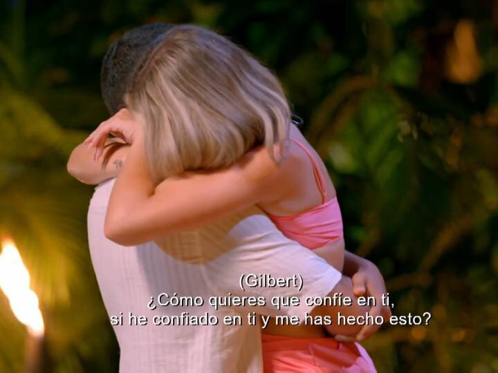 Gilbert y Claudia se despiden en su hoguera de confrontación de 'La isla de las tentaciones 9'