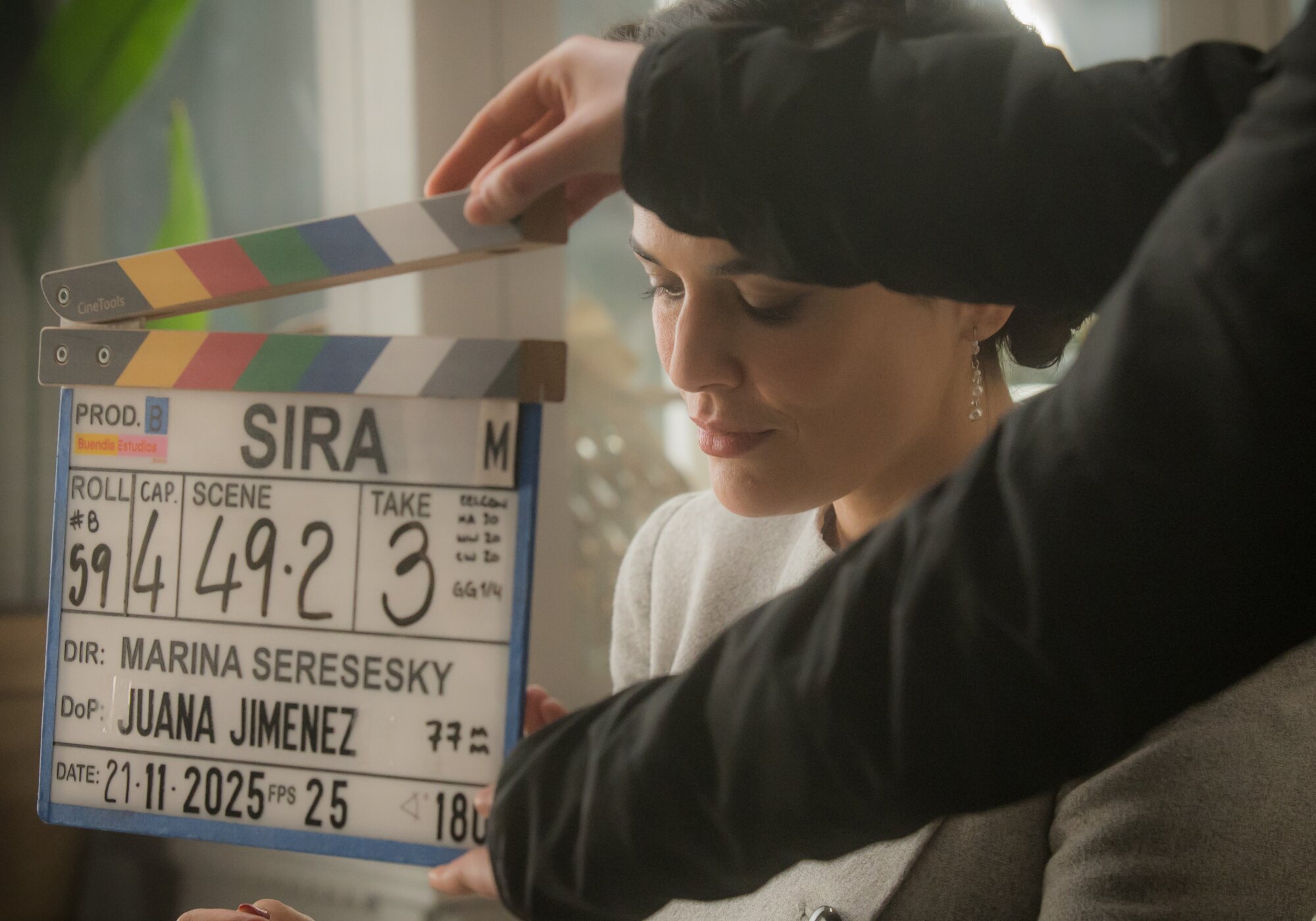 Adriana Ugarte en el rodaje de 'Sira'