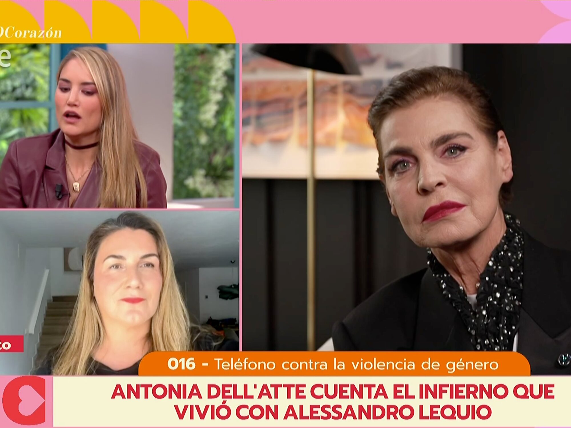 Carlota Corredera y Alba Carrillo apoyan en 'D Corazón' a Antonia Dell'Atte