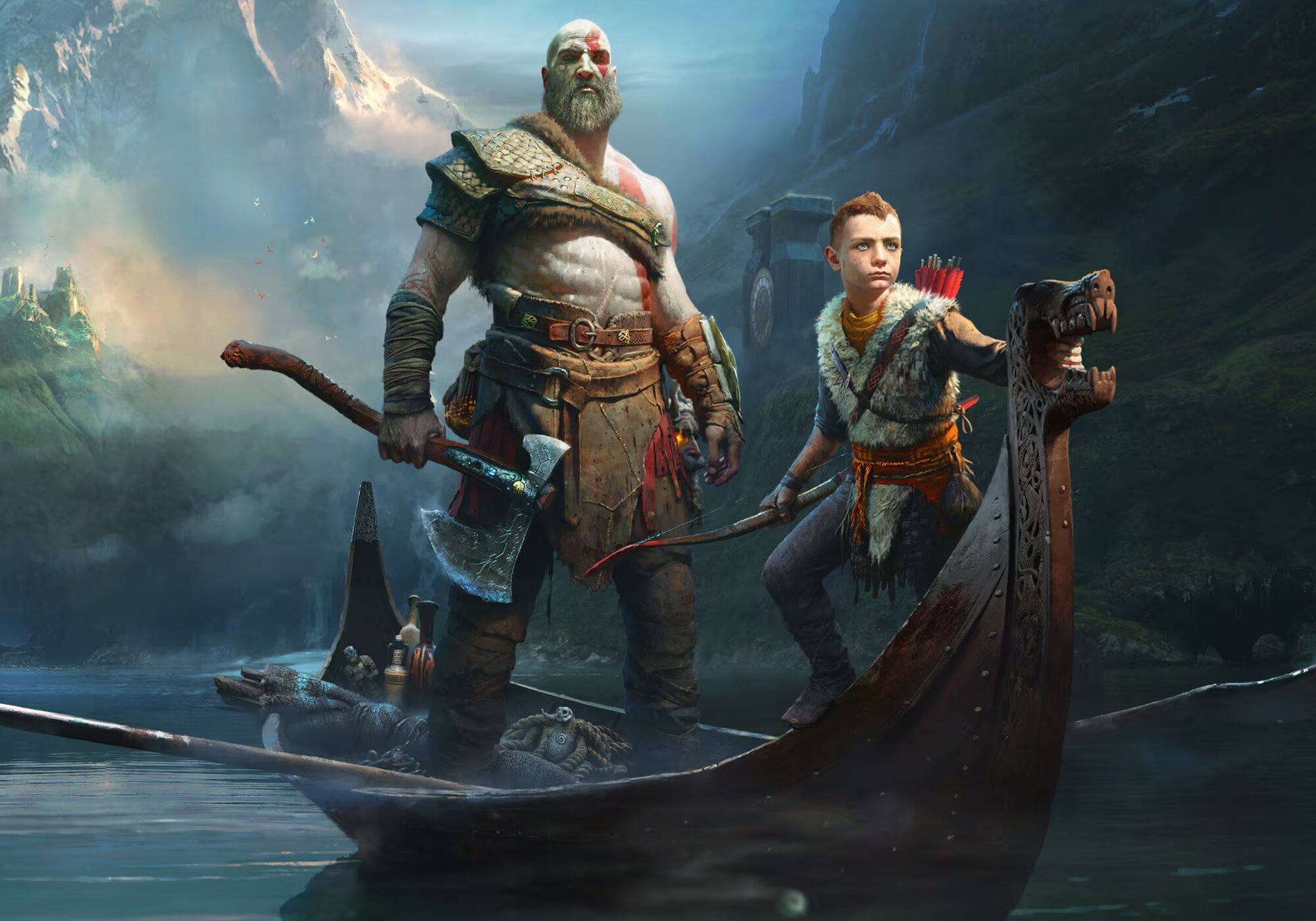 Kratos y Atreus en el reboot de 'God of War' de 2018