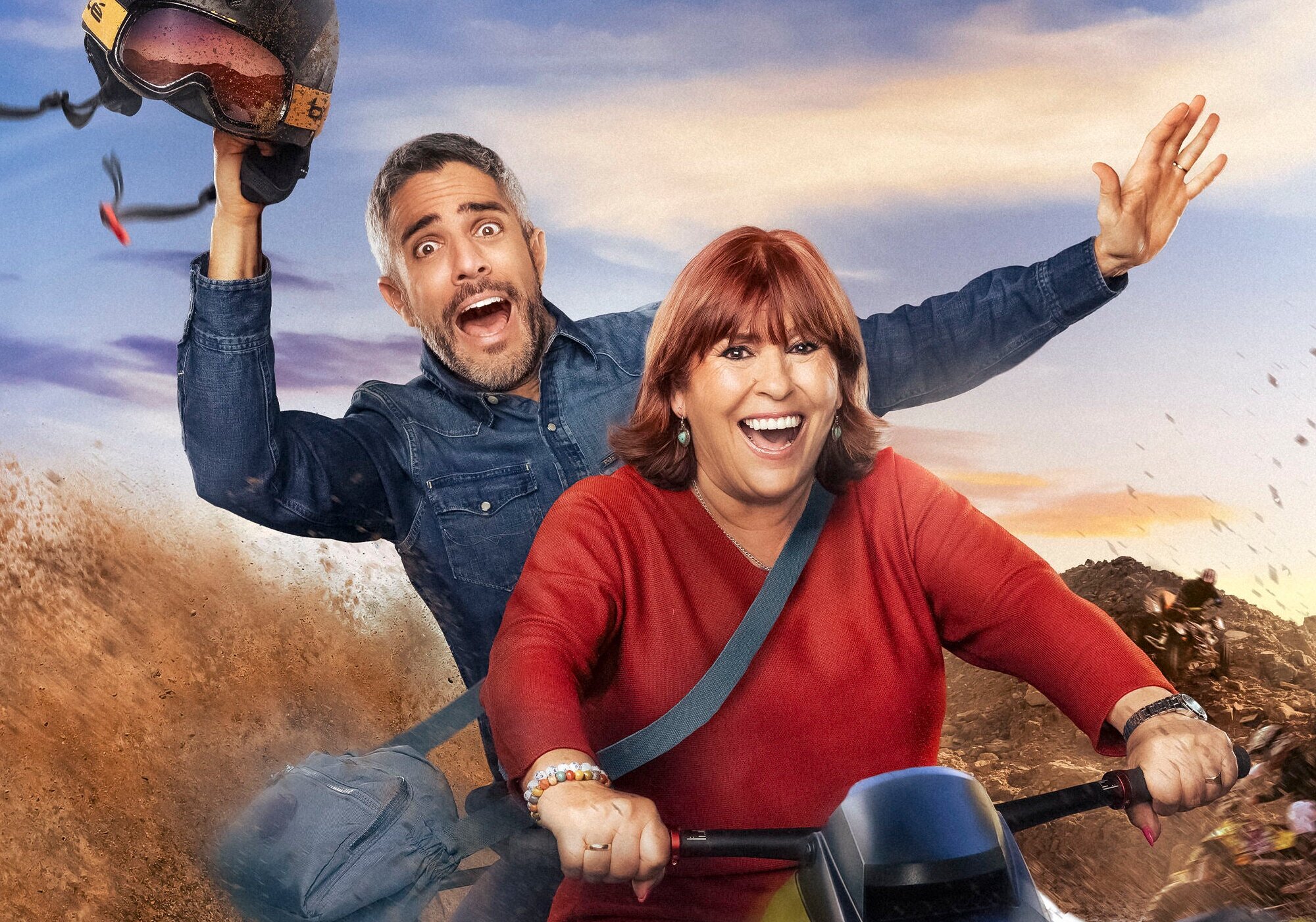 Roberto Leal y Mercedes Guillén en el cartel de 'Nos vamos de madre'