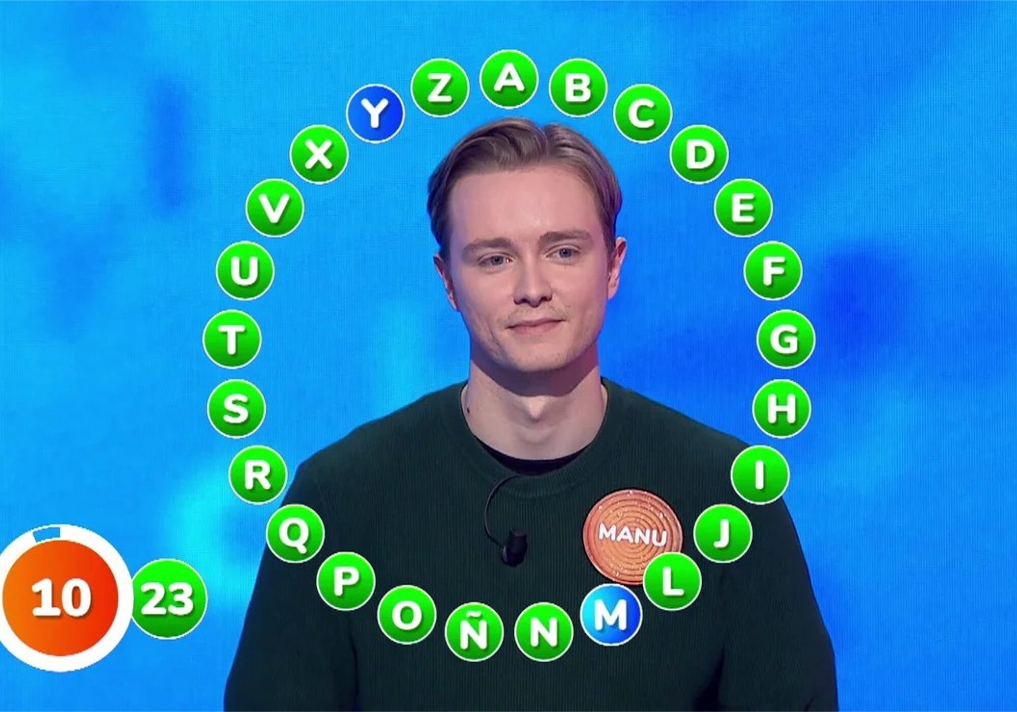 Manu, en ell rosco de &#39;Pasapalabra&#39;