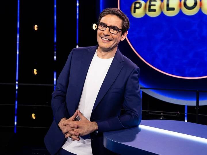 Juanra Bonet en el plató de 'Juego de pelotas'