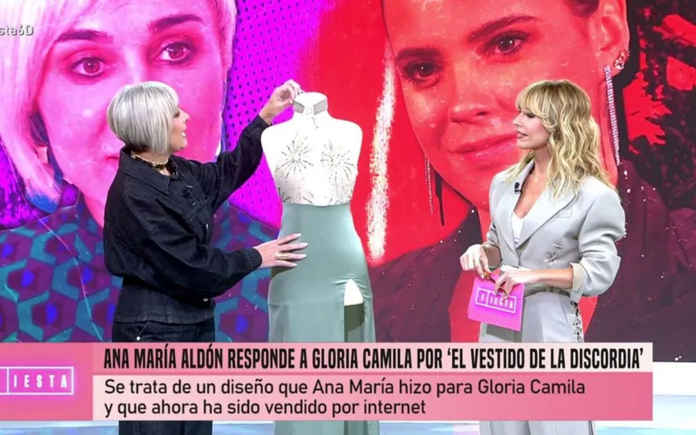 Ana María Aldón reacciona en 'Fiesta' a las palabras de Gloria Camila