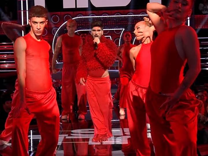 Guillo Rist en su actuación en la gala 12 de 'OT 2025'