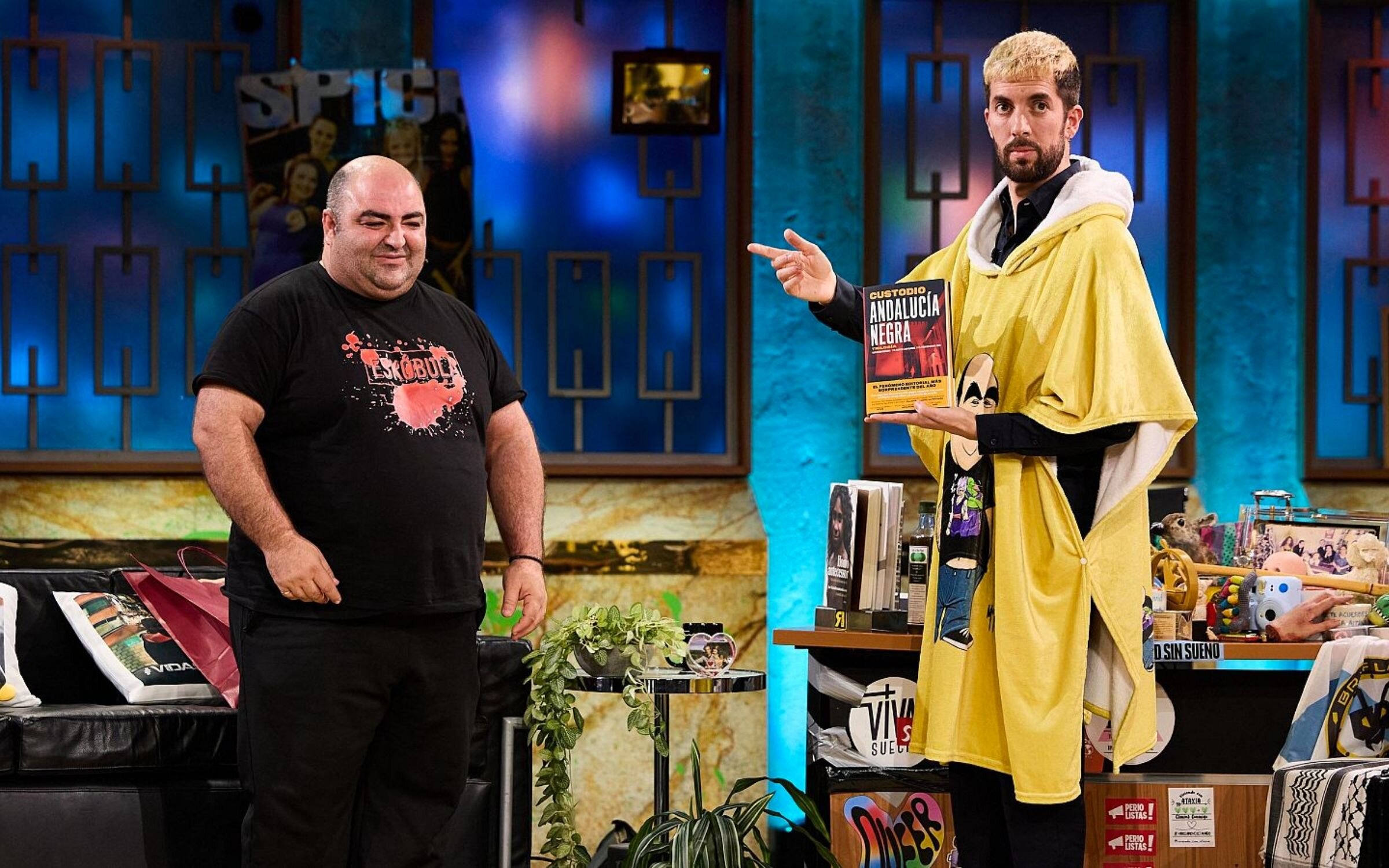 Custodio Pérez junto a David Broncano en su segunda entrevista en 'La revuelta'