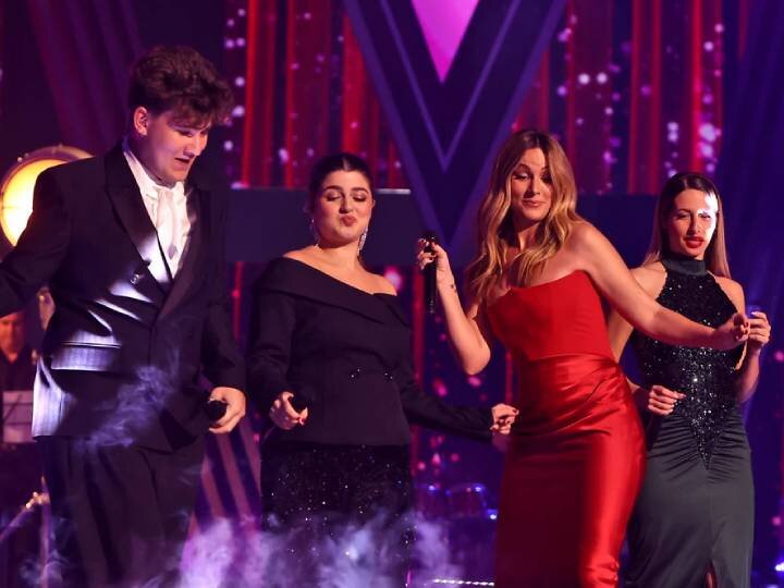 Edurne junto a los finalistas de 'La Voz 2025'