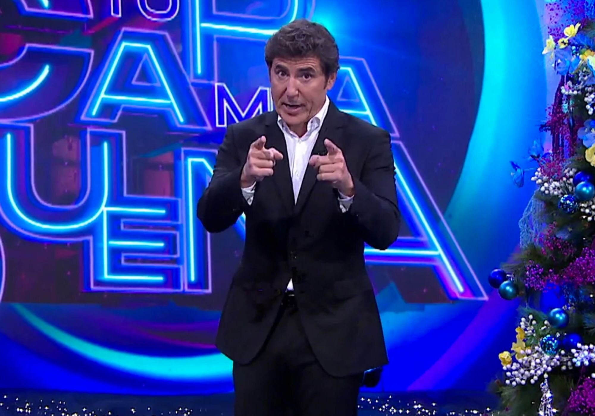 Manel Fuentes, en el plató de 'Tu cara me suena'