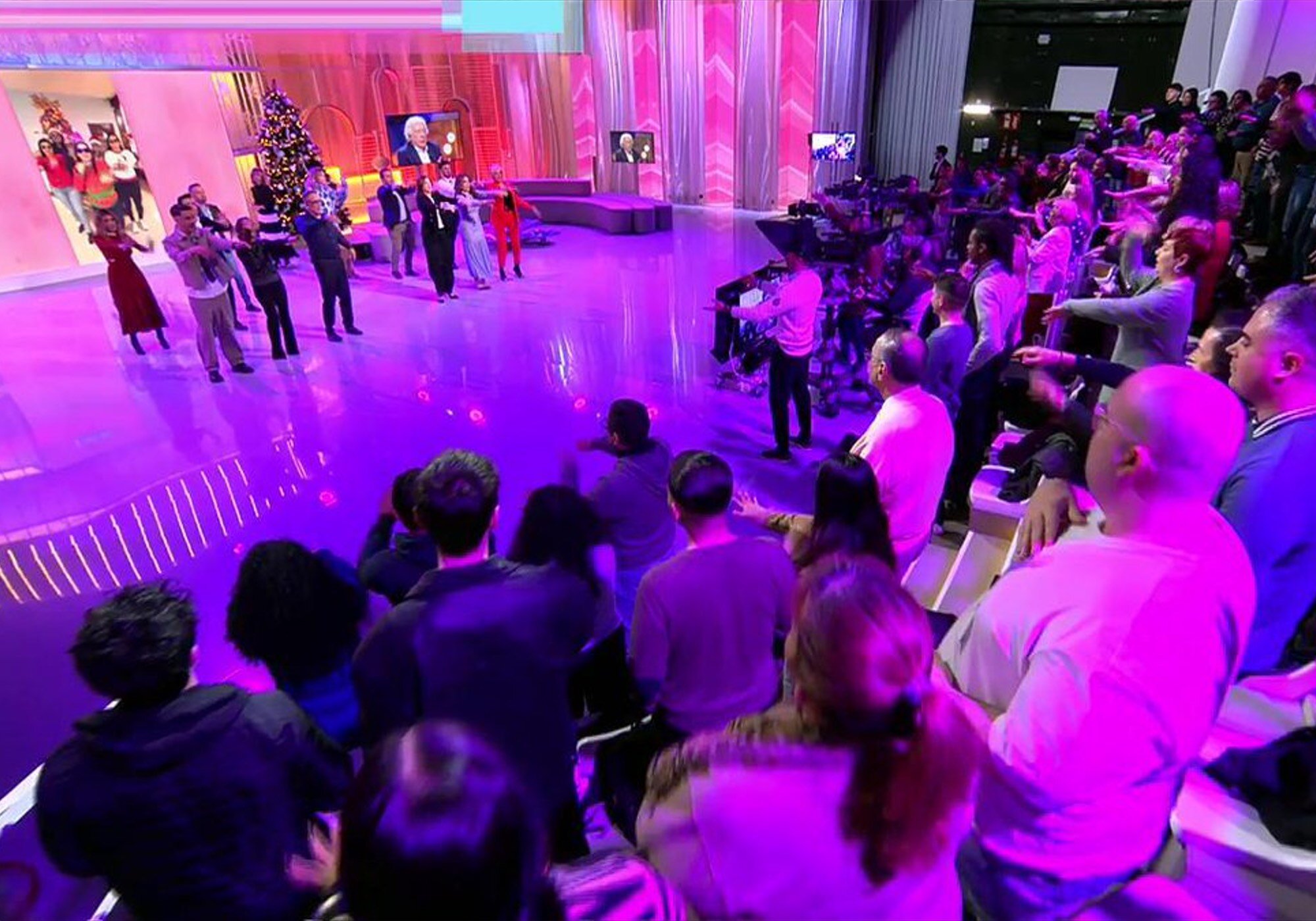 El plató navideño de 'Fiesta'