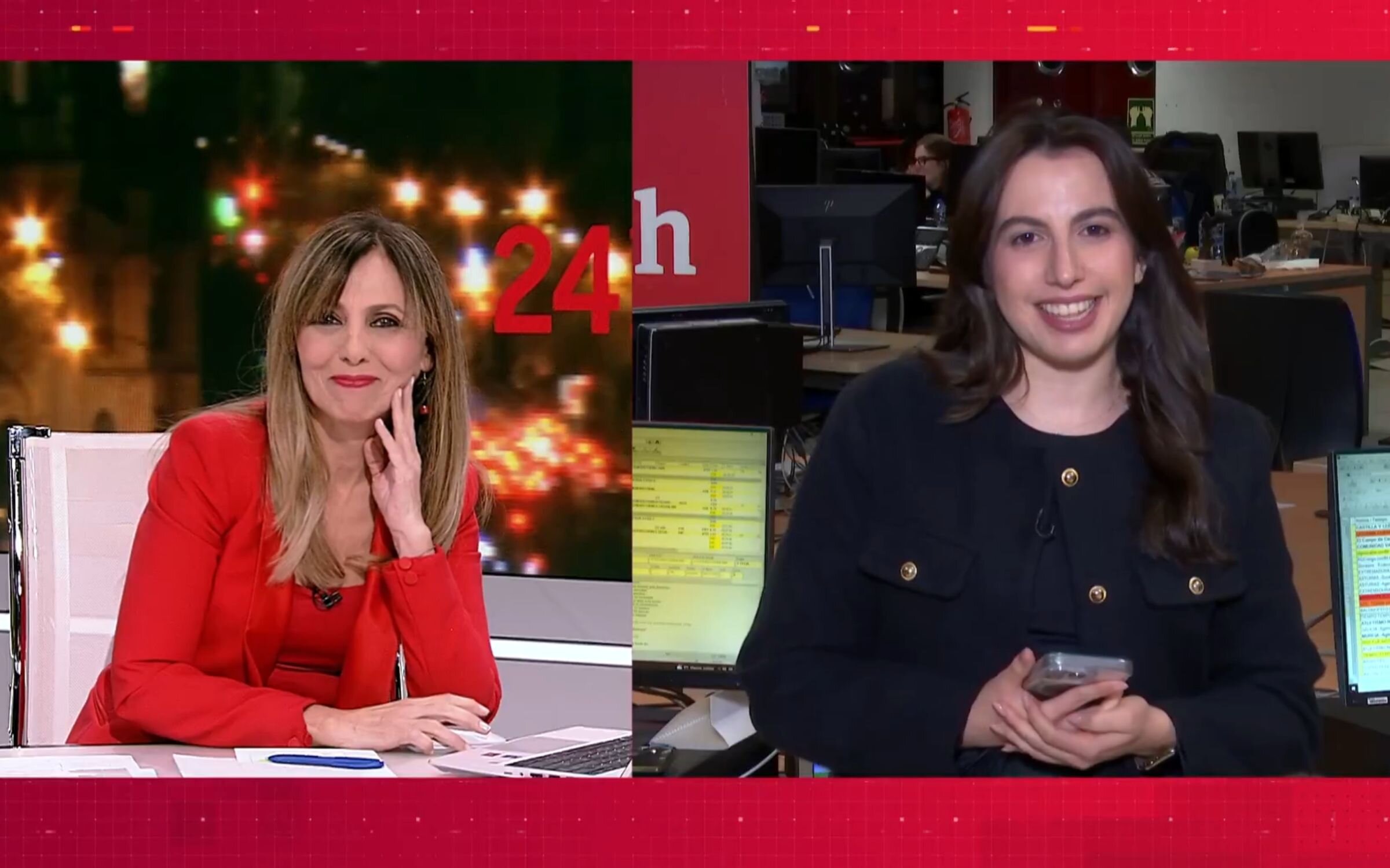 Ángeles Bravo anuncia su jubilación en pleno directo del Canal 24 horas