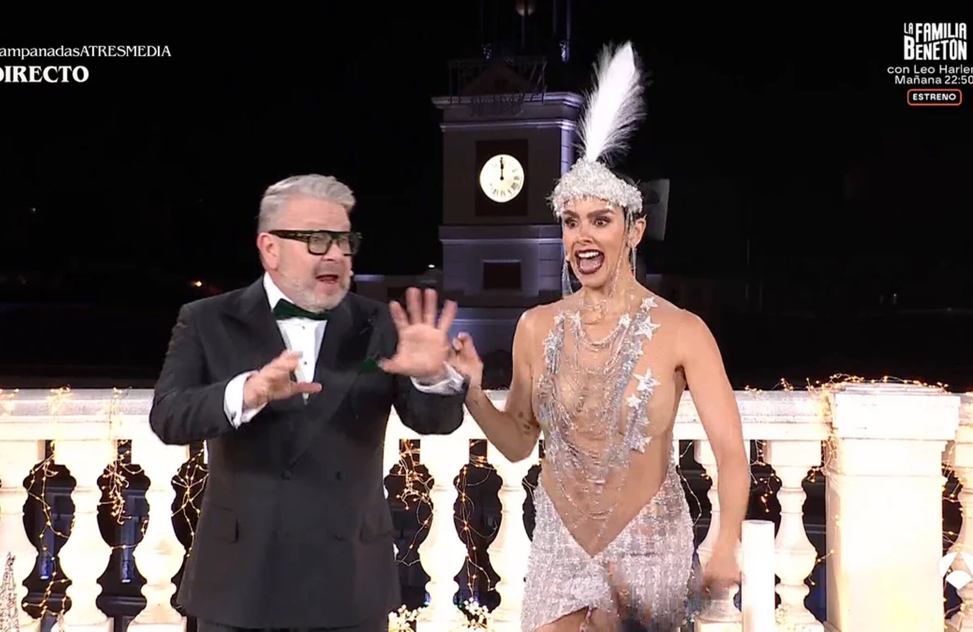 Alberto Chicote y Cristina Pedroche en las Campanadas 2025/2026 de Atresmedia