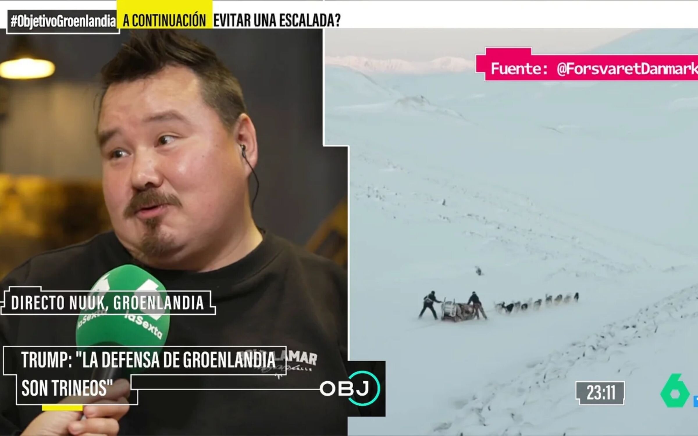 Jens Jacob Simonsen, un guía groenlandés en 'El objetivo'