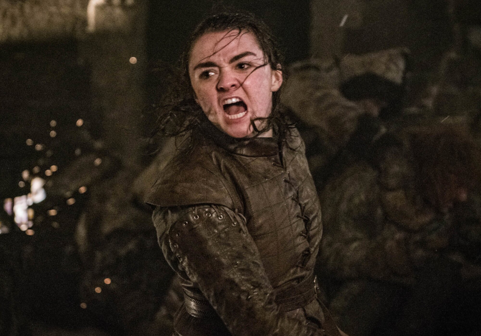 Maisie Williams como Arya Stark en la temporada final de 'Juego de Tronos'