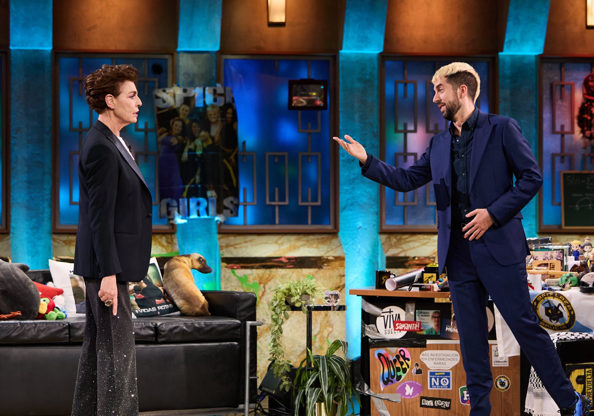 Antonia Dell'Atte y David Broncano en 'La revuelta'