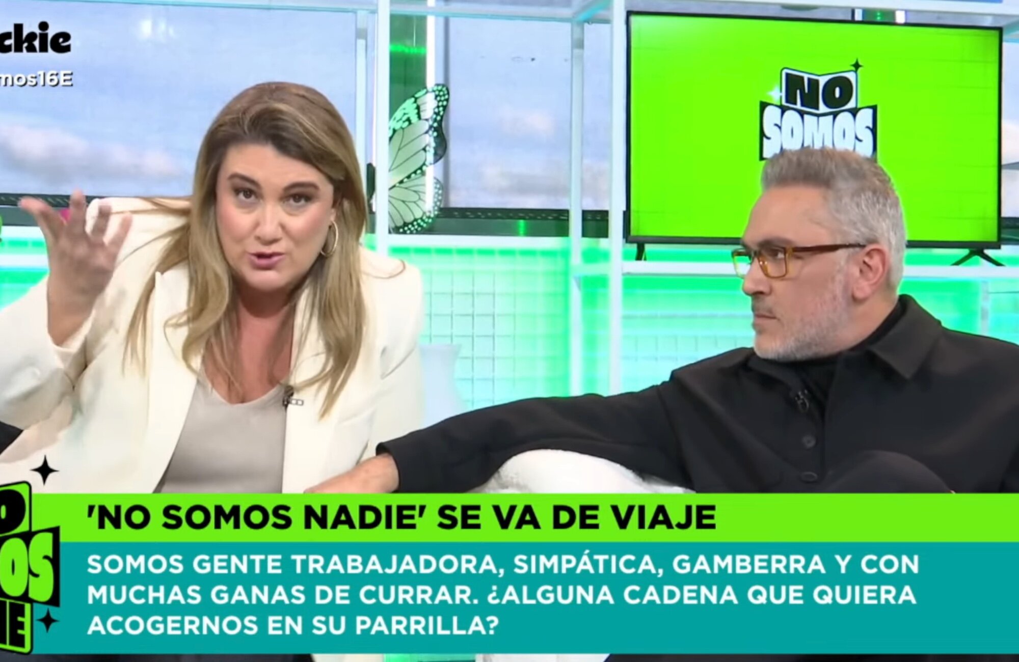 Carlota Corredera y Kiko Hernández en 'No somos nadie'