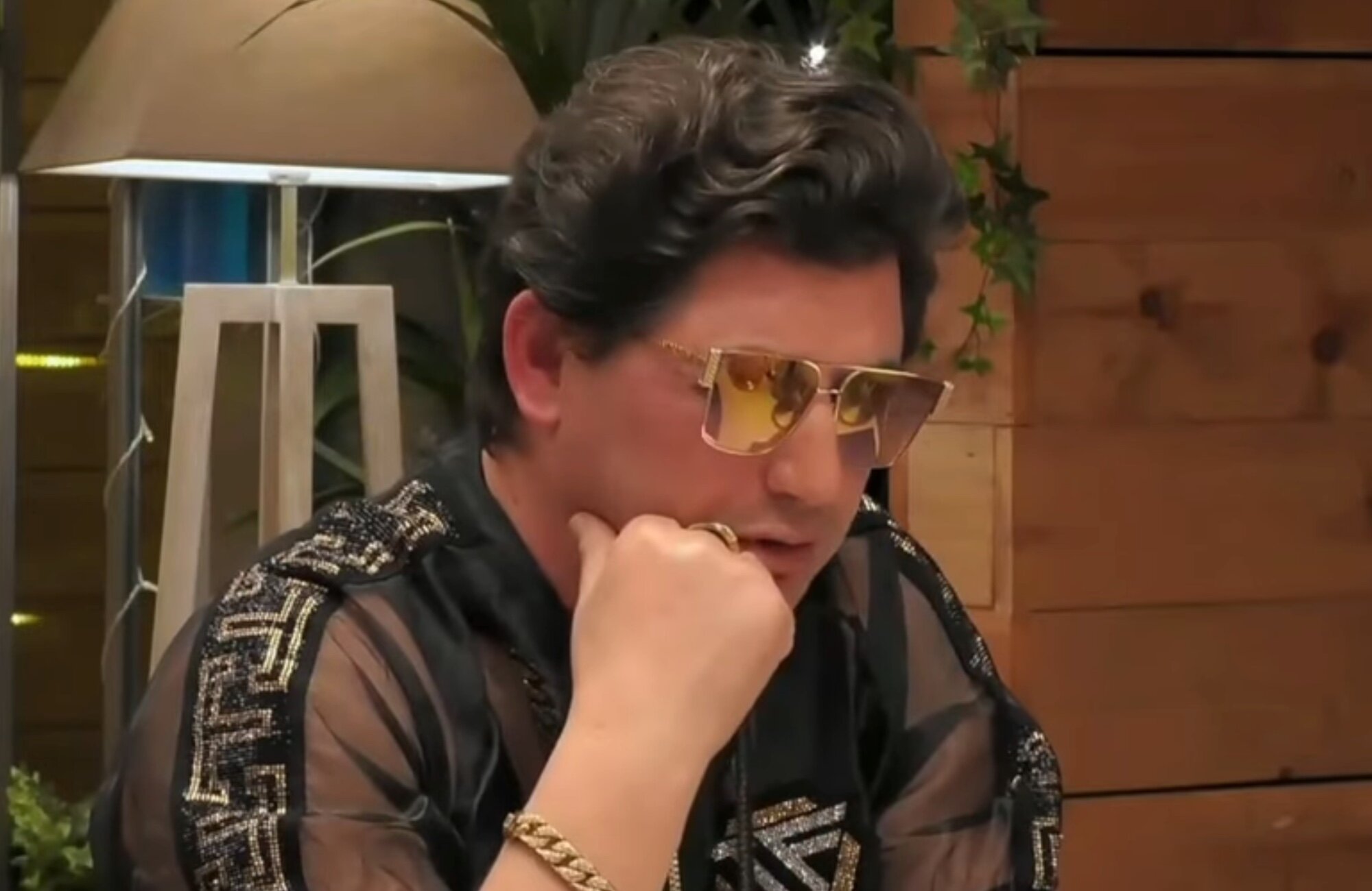 Juan Herrera Guerrero, "Monje vidente", durante su cita en 'First Dates'