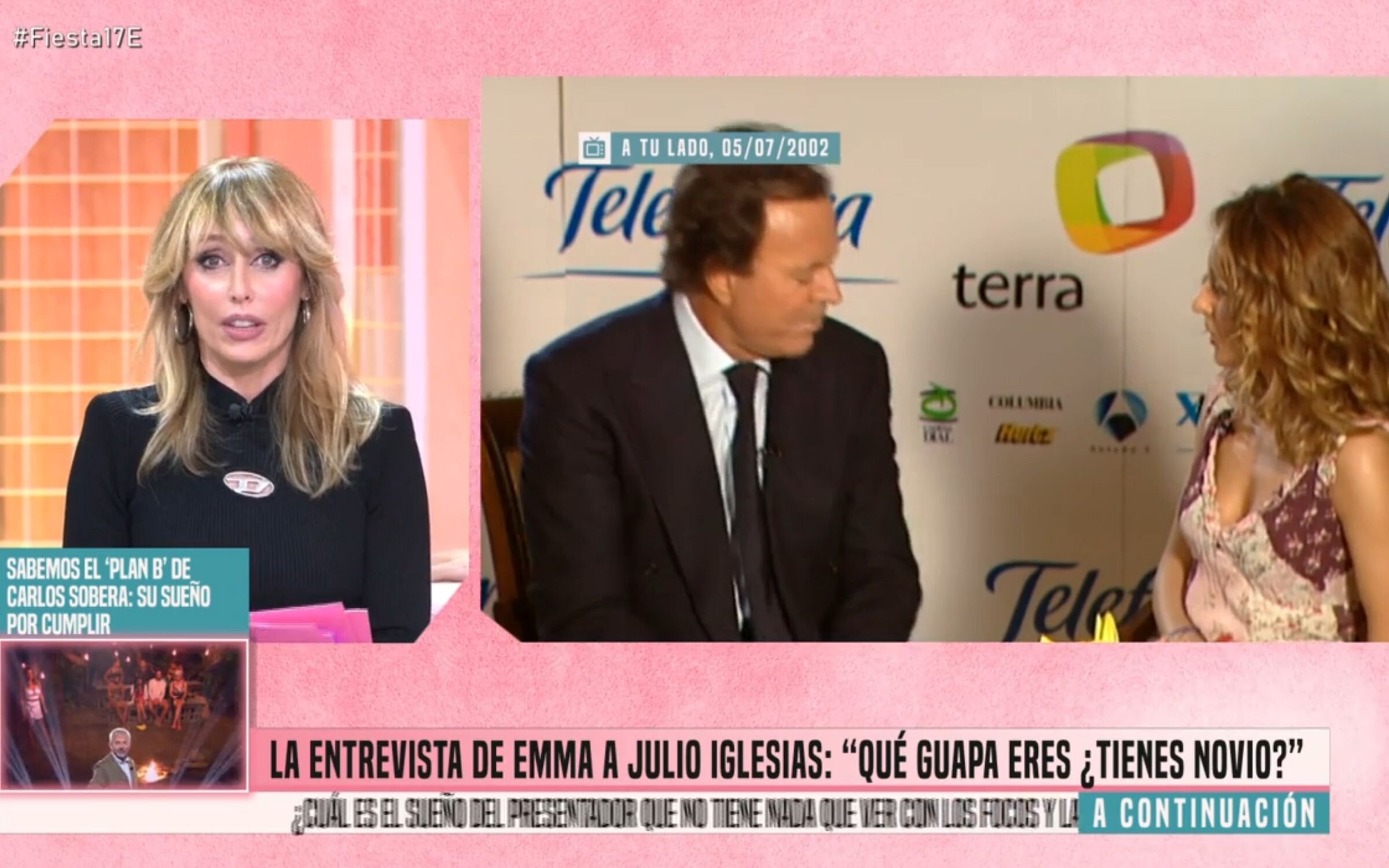 Emma García explica su entrevista con Julio Iglesias en 'Fiesta'