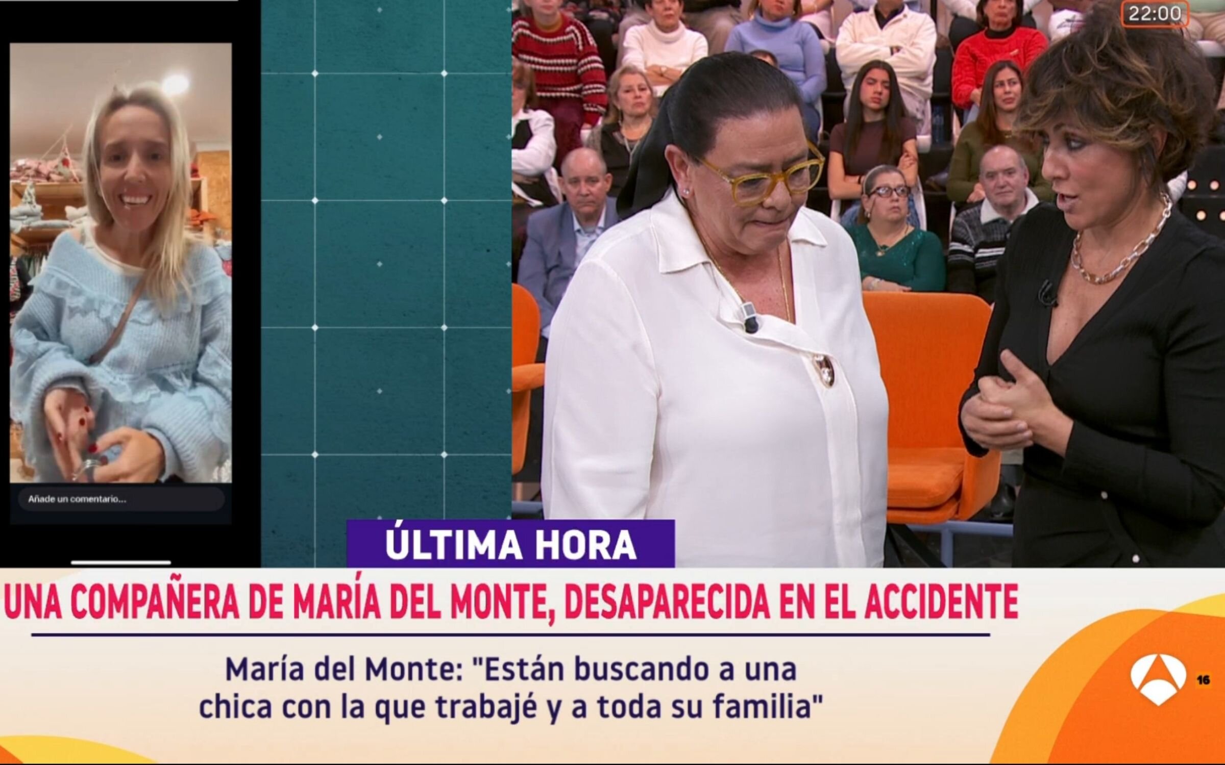 María del Monte en 'Y ahora, Sonsoles'