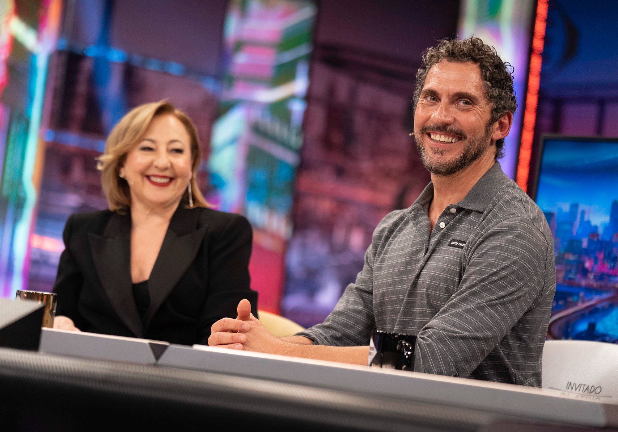 Carmen Machi y Paco León, en su visita a 'El hormiguero'