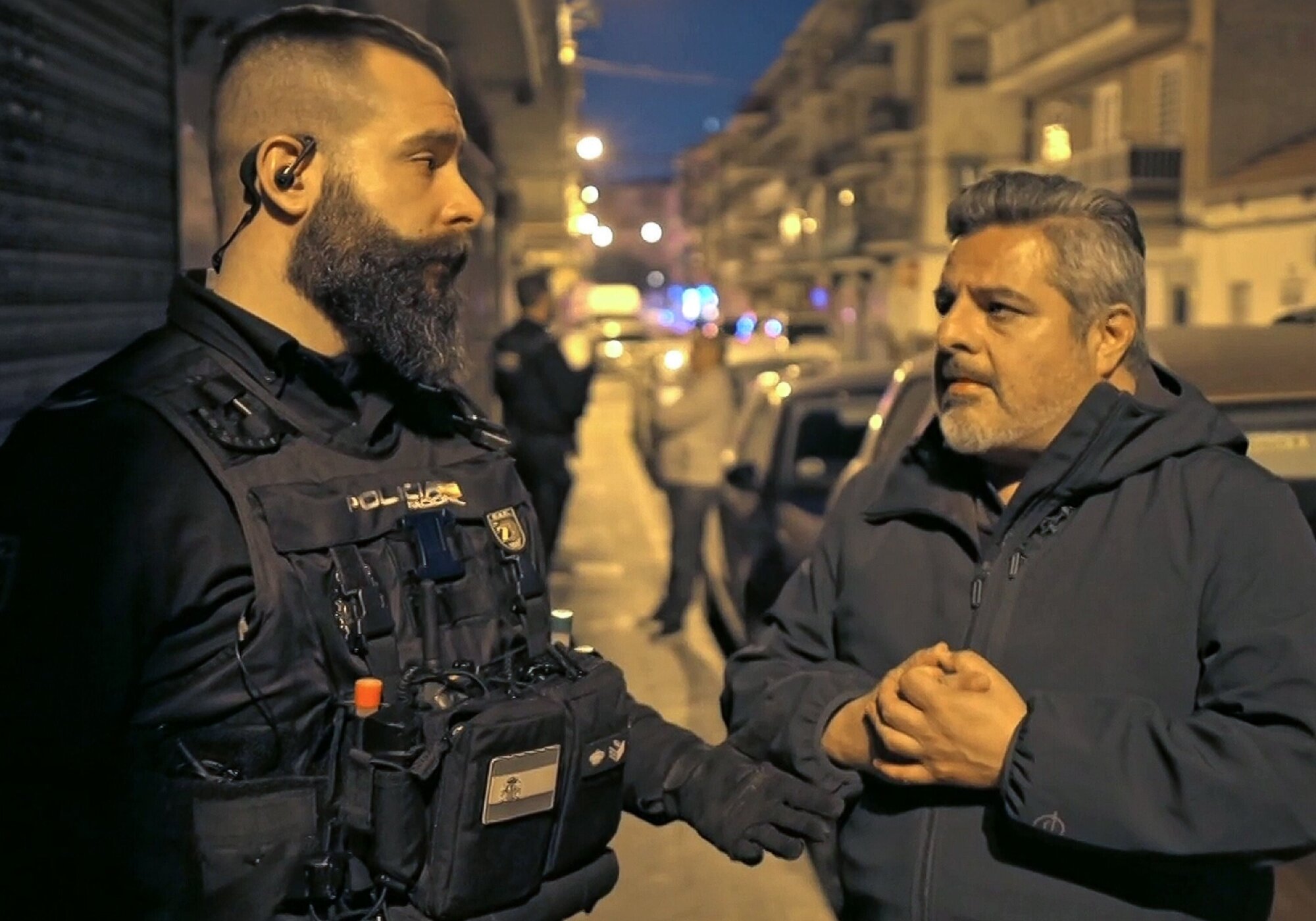 Jalis de la Serna durante una de las entregas de 'Apatrullando'