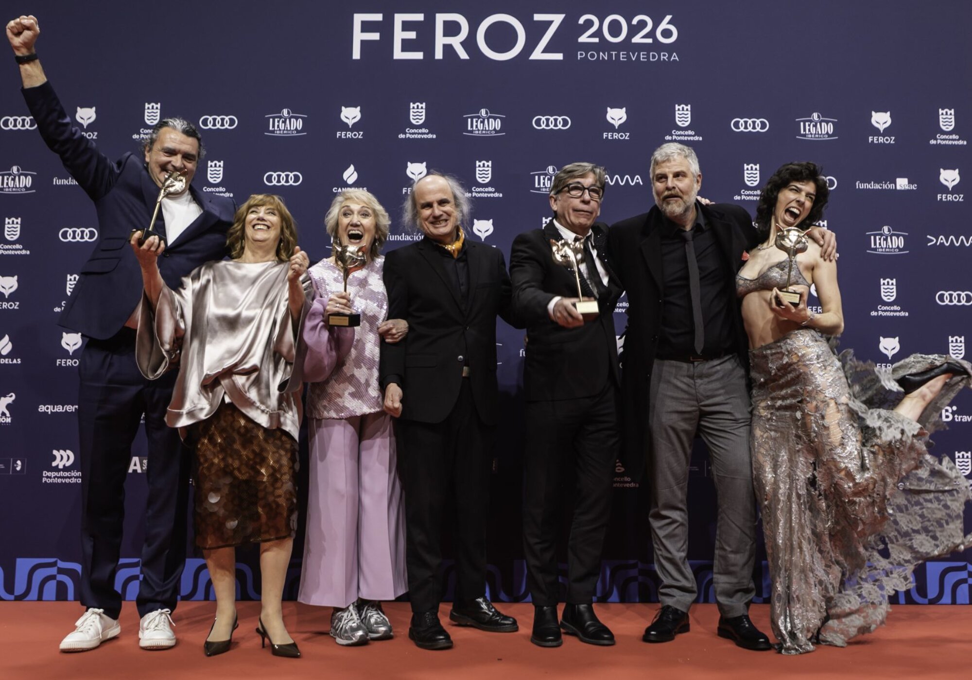 El equipo de 'Poquita fe' en los Feroz 2026