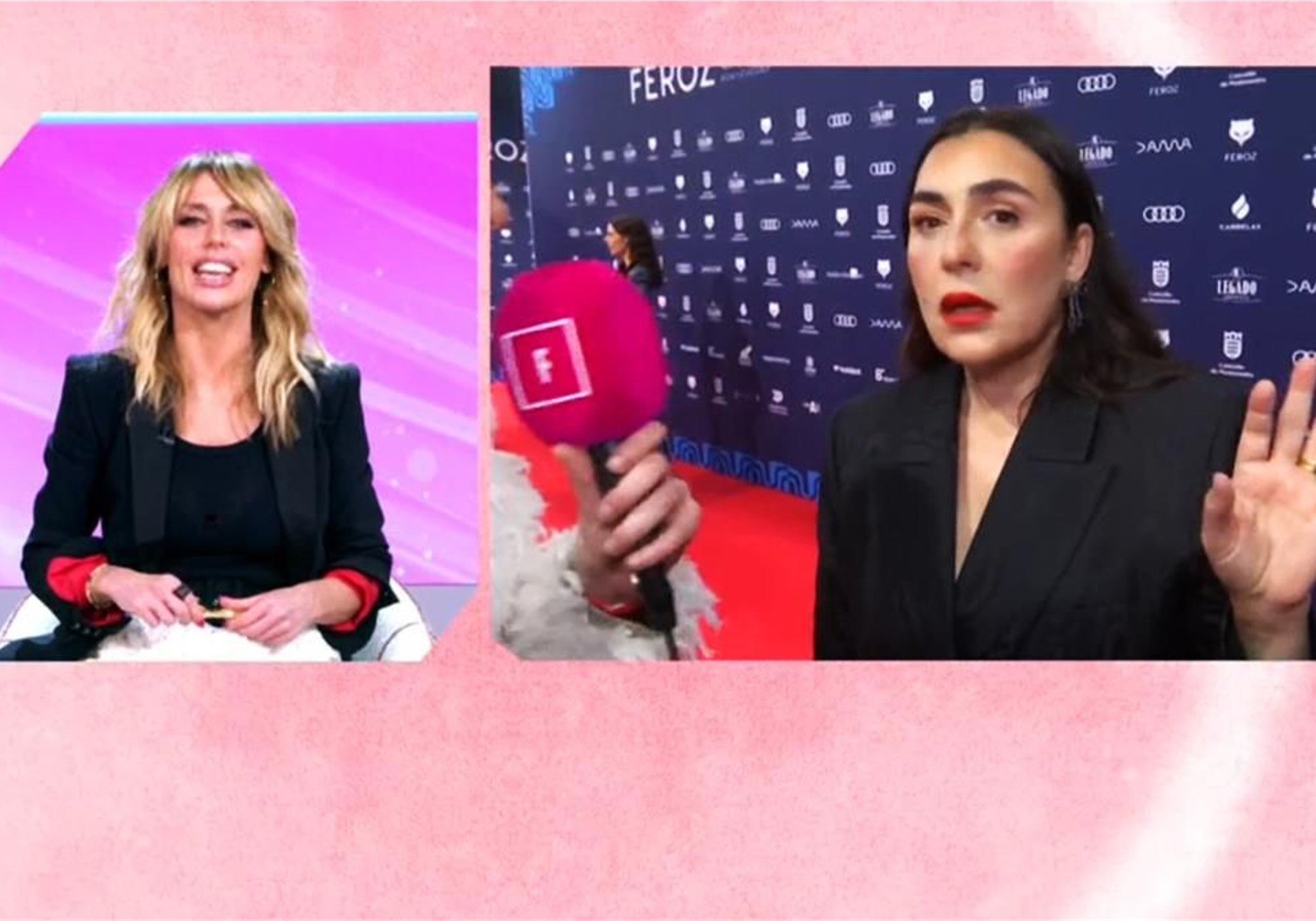 La conexión en 'Fiesta' con Candela Peña desde los Premios Feroz