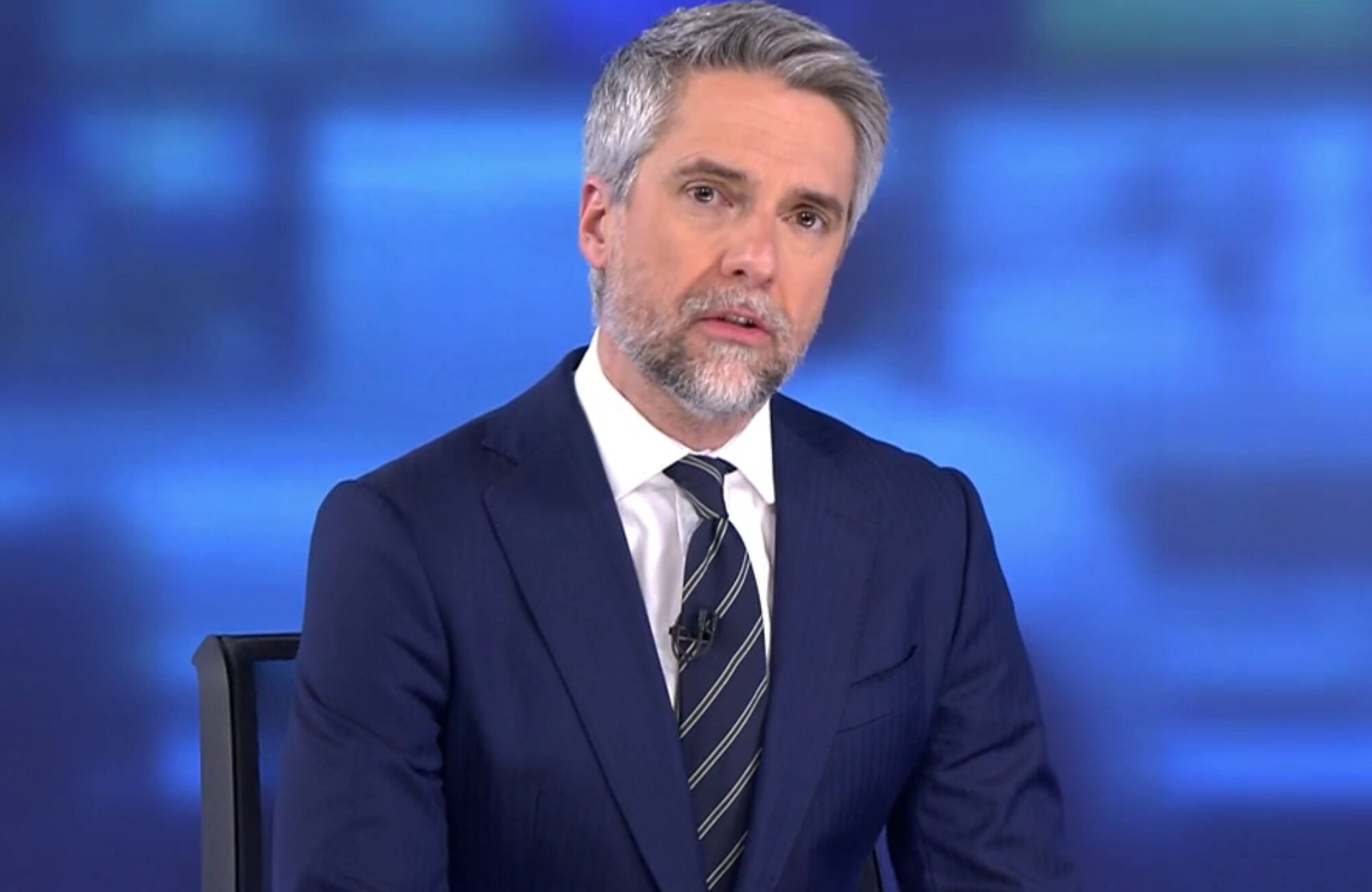 Carlos Franganillo en 'Informativos Telecinco 21:00'