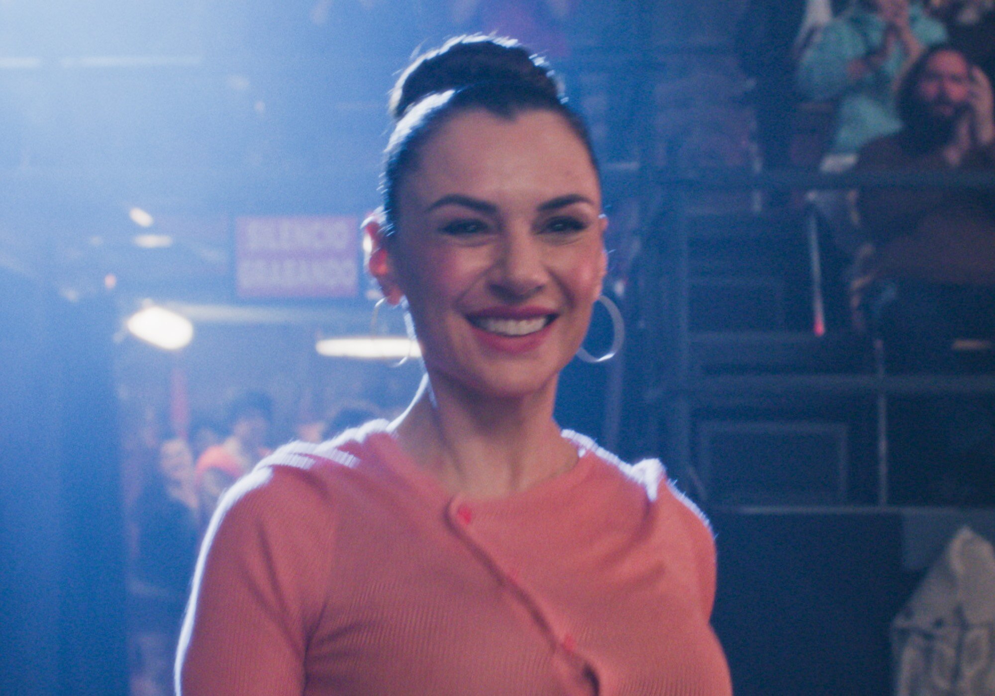 Miren Ibarguren, entrando al plató de &amp;#39;Aída&amp;#39; como Soraya, en &amp;#39;Aída y vuelta&amp;#39;