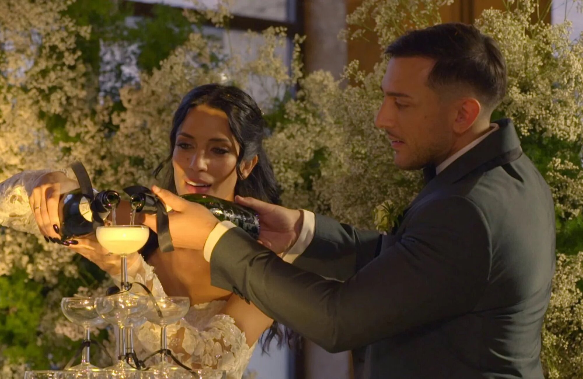 Laura y Lorenzo el día de su boda en 'Casados a primera vista'