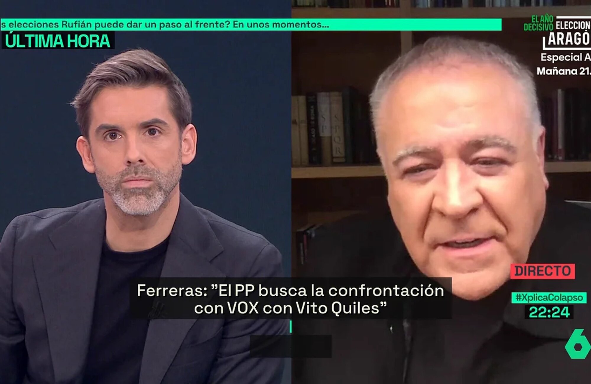 José Yélamo habla con Ferreras en 'laSexta Xplica!'