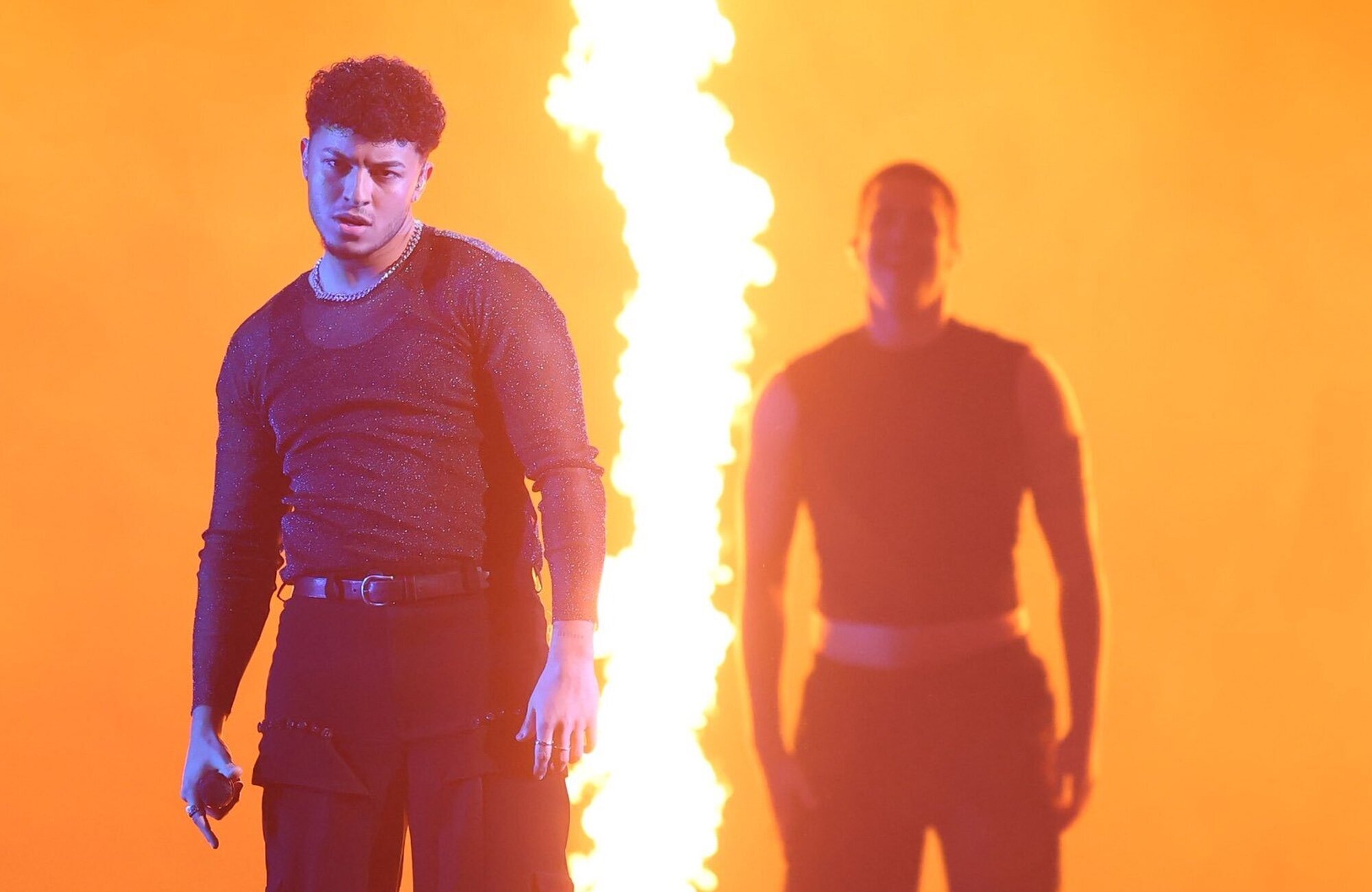 Kenneth, en el ensayo de la primera semifinal del Benidorm Fest 2026