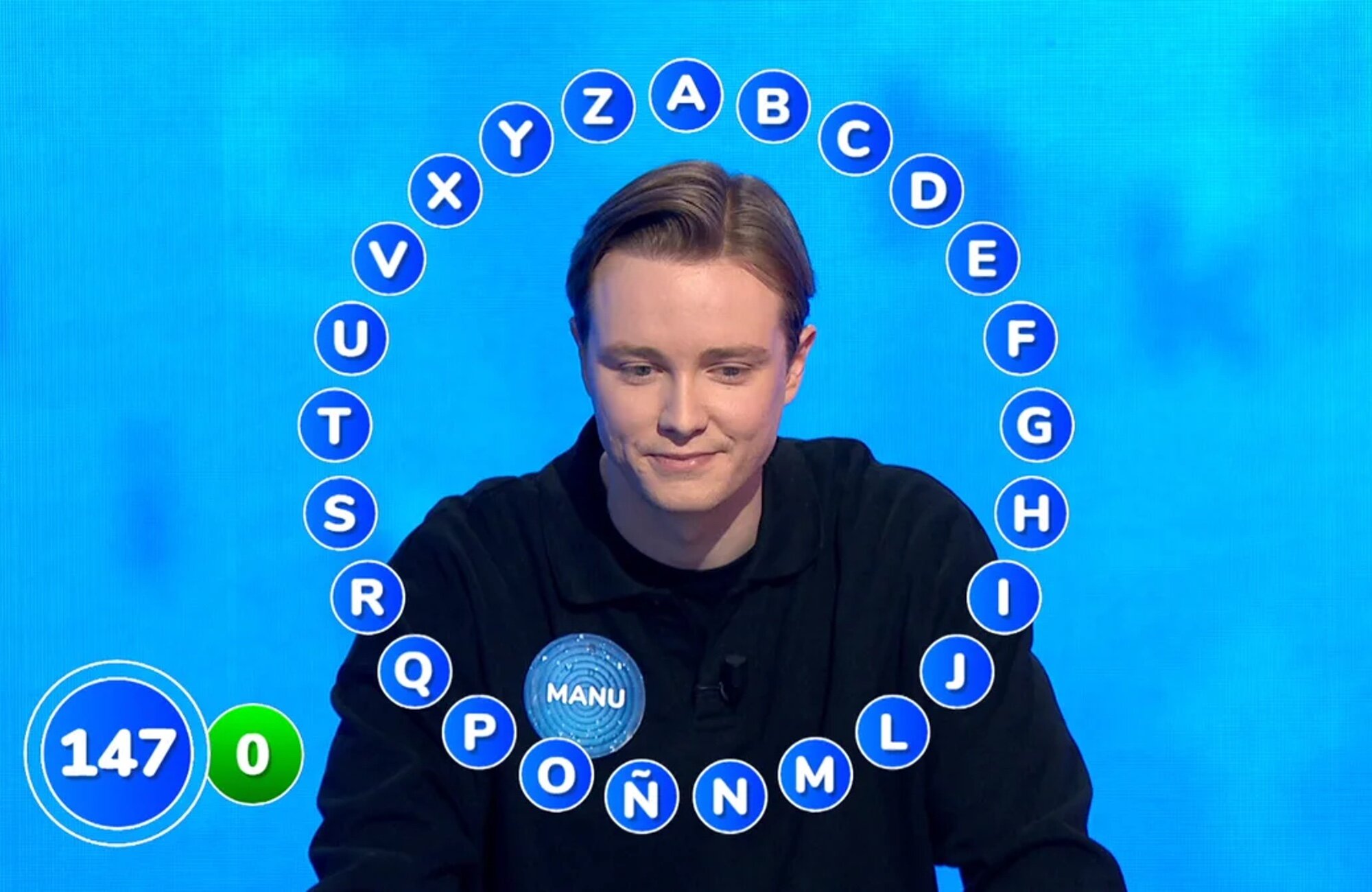 Manu Pascual en 'El Rosco' de 'Pasapalabra'