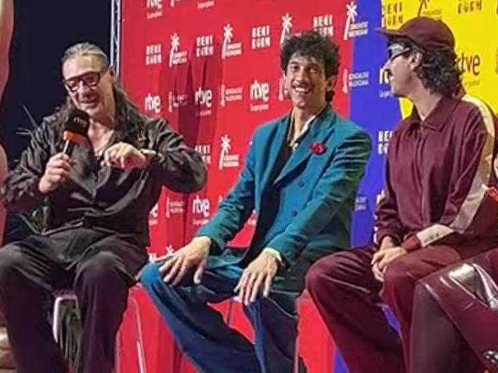 The Quinquis en la rueda de prensa de la semifinal 2 del Benidorm Fest 2026