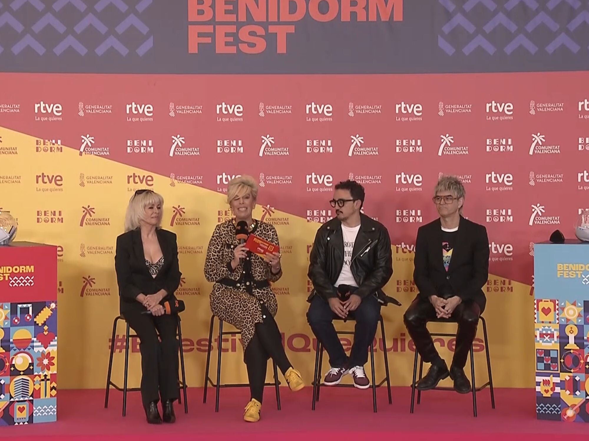 Nebulossa, María Eizaguirre y César Vallejo, en el sorteo de la final del Benidorm Fest 2026