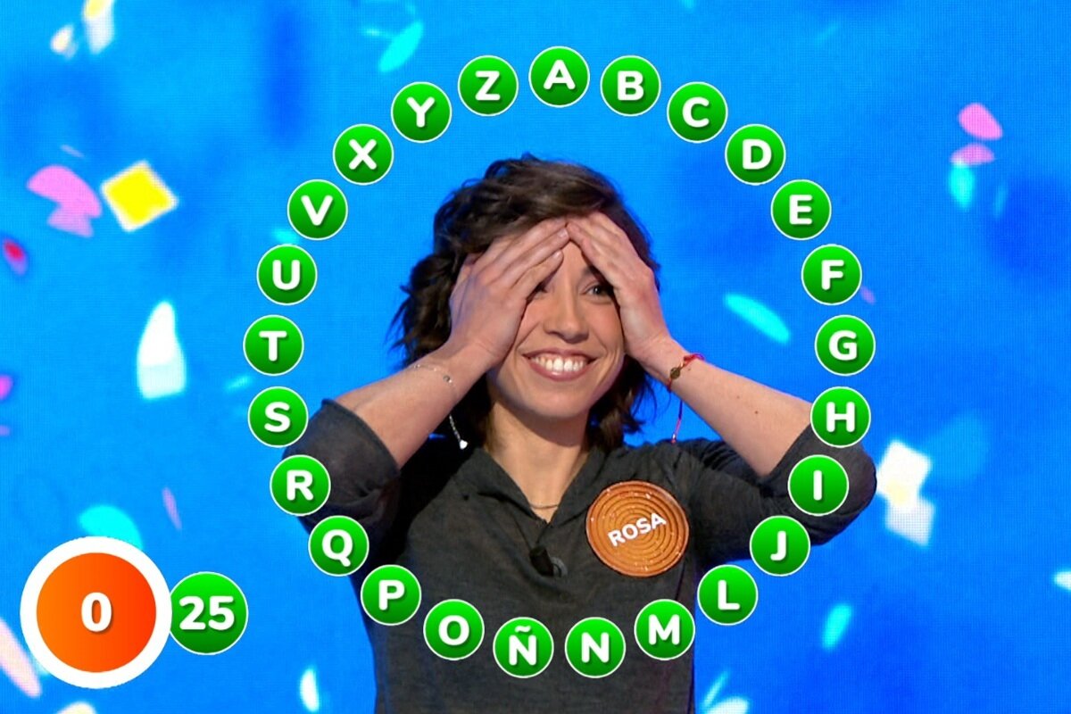Rosa Rodríguez ganó el mayor bote de la historia de 'Pasapalabra' tras acertar las 25 preguntas