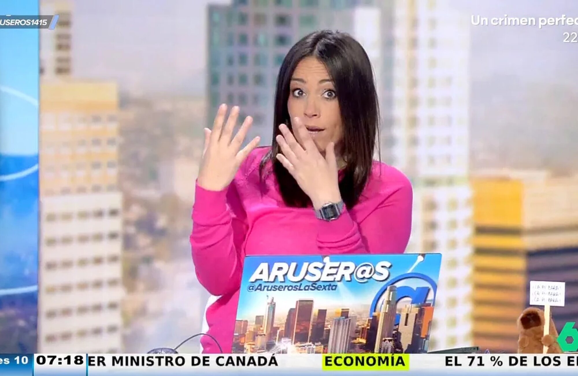 Patricia Benítez en una entrega de 'Aruser@s'