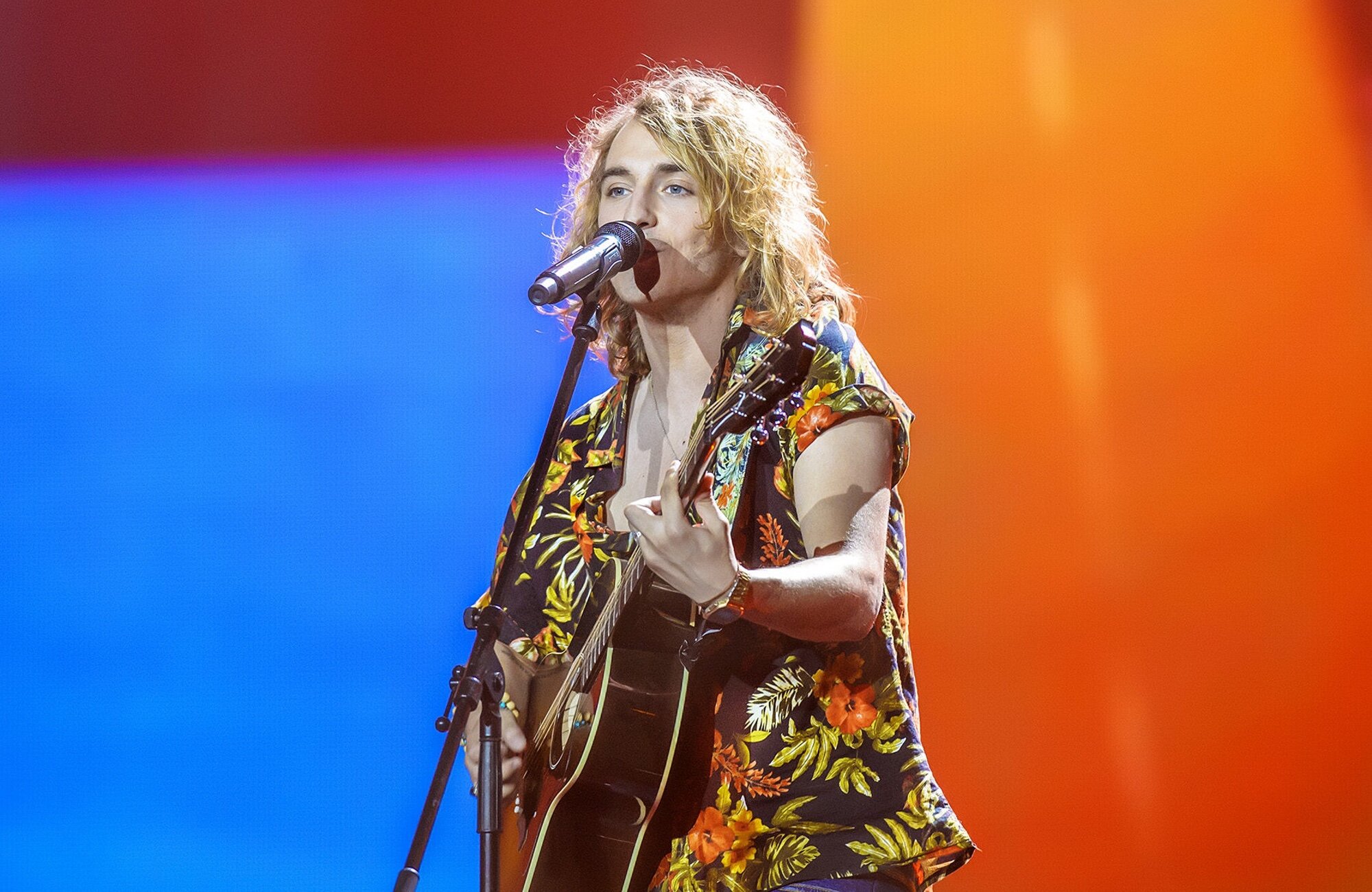 Manel Navarro en el ensayo de Eurovisión 2017