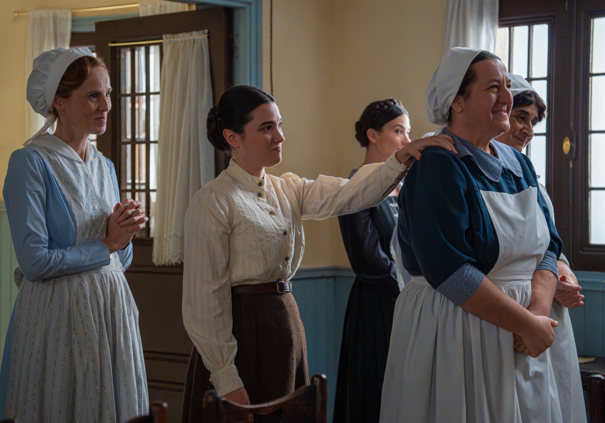 Las integrantes del servicio de 'La promesa'