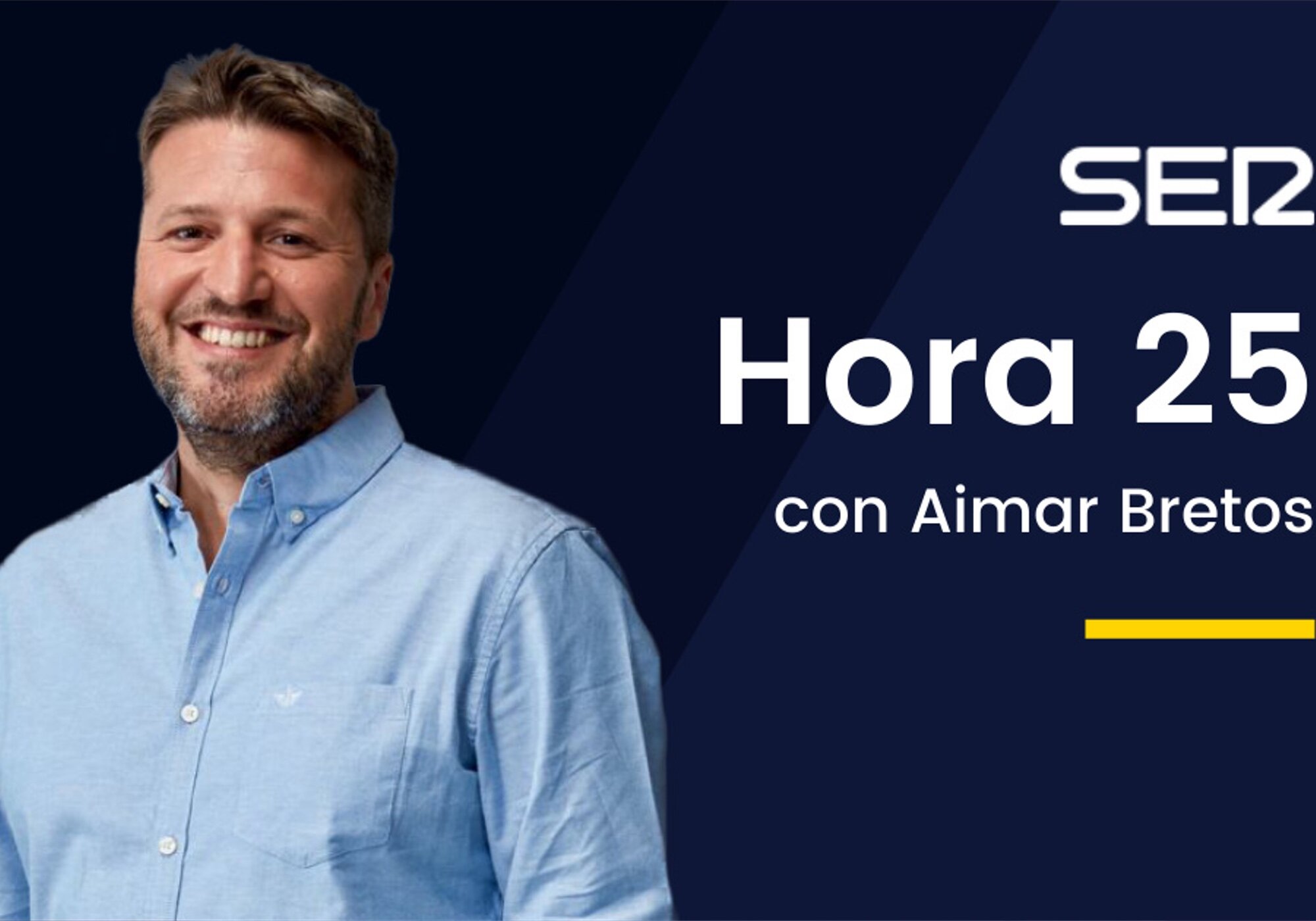 Aitor Bretos, en un cartel promocional de la Cadena SER